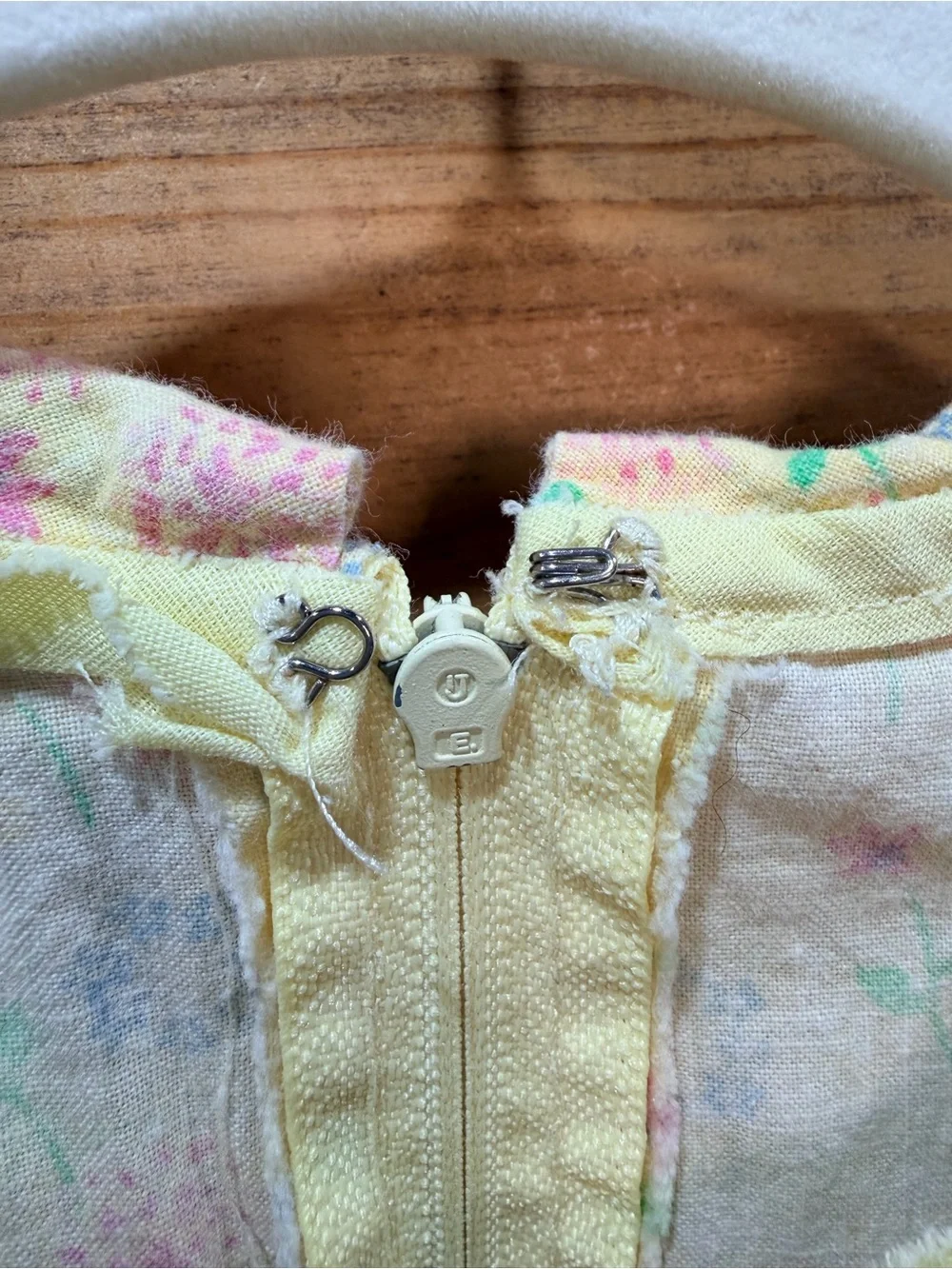 Handmade Girls Prairie Dress Approx Size 7/8 Yellow Floral Cottagecore Vintage